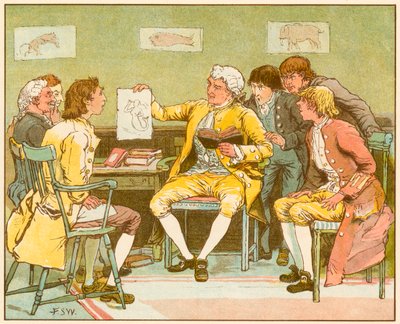 Das verlassene Dorf von Oliver Goldsmith von Francis S. Walker