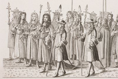 Krönungsprozession von James II von Francis Sandford
