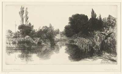 Teich von Francis Seymour Haden (Sir) (signed by artist)