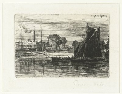 West London Rowing Club von Francis Seymour Haden (Sir) (signed by artist)