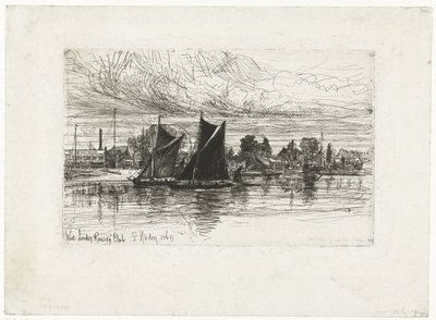 West London Rowing Club von Francis Seymour Haden (Sir) (signed by artist)