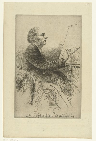 Selbstporträt von Francis Seymour-Haden von Francis Seymour Haden (Sir) (signed by artist)