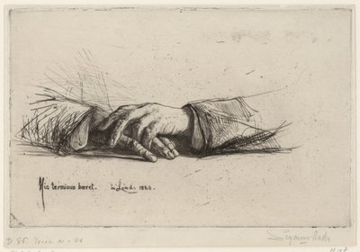 Ruhende Hände von Francis Seymour Haden (Sir)