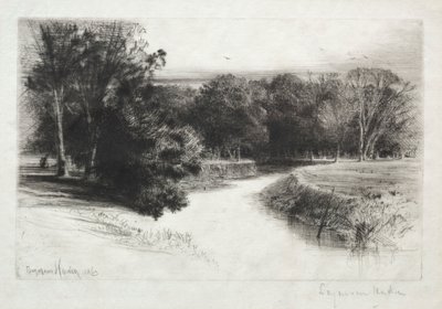Ein Sonnenuntergang in Irland, 1863 von Francis Seymour Haden