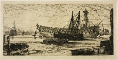 Das Auseinanderbrechen der Agamemnon, Nr. I von Francis Seymour Haden