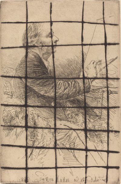 Selbstporträt am Staffelei von Francis Seymour Haden