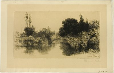 Shere Mill Teich, Nr. II (große Platte) von Francis Seymour Haden