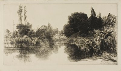 Shere Mill Pond, Nr. II (große Platte) von Francis Seymour Haden
