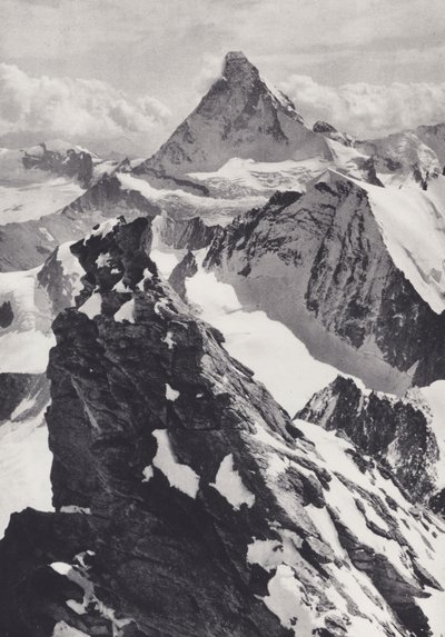 Penninische Alpen: Ein Gendarm auf dem Zinal Rothhorn von Francis Sydney Smythe