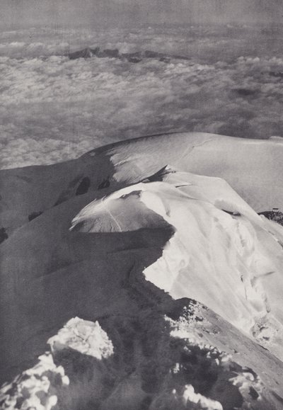 Montblanc-Massiv: Der Gipfelgrat des Mont Blanc von Francis Sydney Smythe