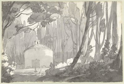 Im Park der Villa Mondragone in Frascati von Francis Towne