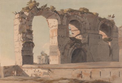 Der Claudianische Aquädukt, Rom von Francis Towne