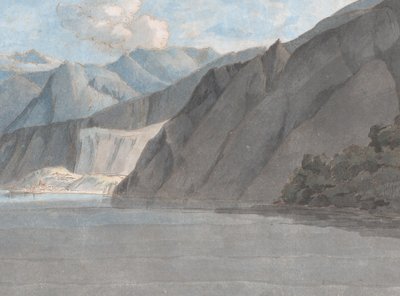 Ansicht des Comer Sees mit Monte Leoni, 27. August 1781 von Francis Towne