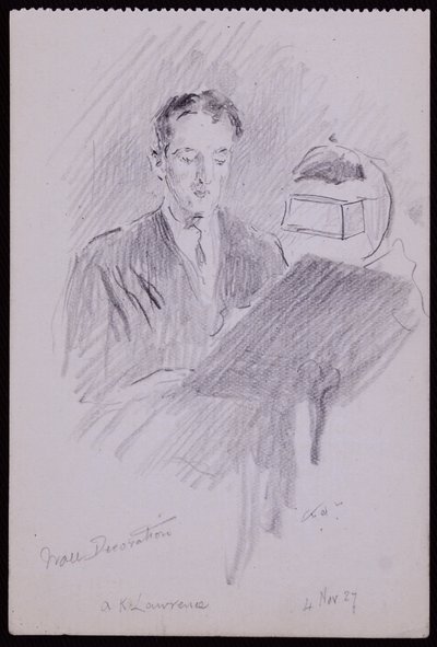 Porträt von AK Lawrence von Francis Wilfred Lawson