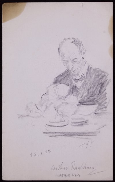 Porträt von Arthur Rackham von Francis Wilfred Lawson