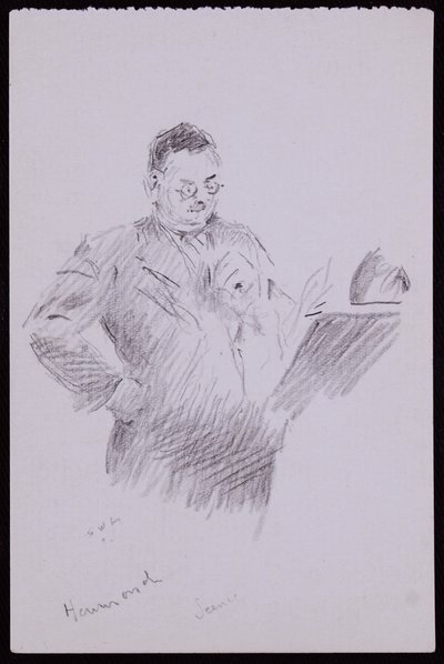 Porträt von Aubrey Hammond (um 1934) von Francis Wilfred Lawson