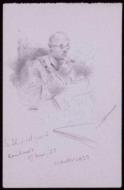 Porträt von Edwin Lutyens von Francis Wilfred Lawson