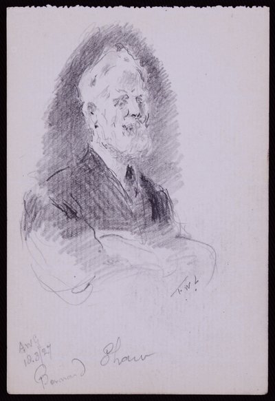 Porträt von George Bernard Shaw von Francis Wilfred Lawson