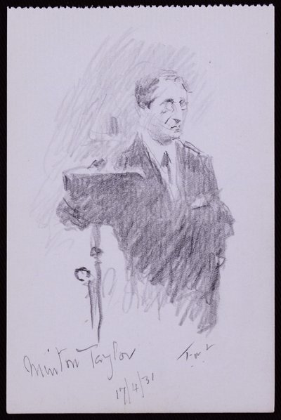 Porträt von R Minton Taylor von Francis Wilfred Lawson