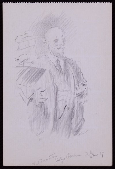 Porträt von Sir George Clausen von Francis Wilfred Lawson