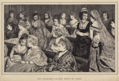 Die Galerie der Peeressen, House of Lords von Francis Wilfred Lawson