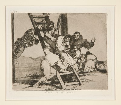 Der Schritt ist hart! von Francisco de Goya