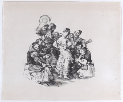 El vito Der andalusische Tanz, ca. 1825-1826 von Francisco de Goya