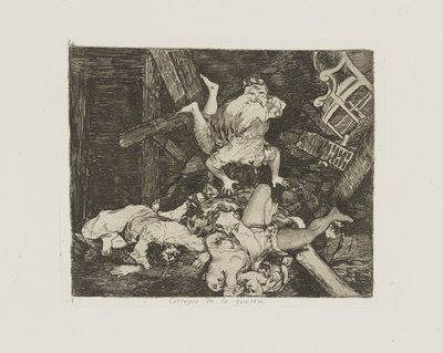 Estragos de la guerra. (Verwüstungen des Krieges), pl. 30 aus der Serie Los desastres de la guerra (Die Schrecken des Krieges) von Francisco de Goya