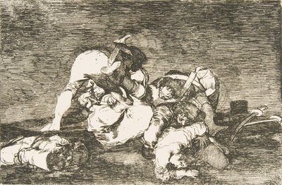Tafel 10 aus Die Schrecken des Krieges: Auch diese nicht. Tampoc..., 1810 von Francisco de Goya