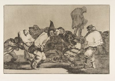 Tafel 14 aus den Disparates: Karnevalsnarrheit, ca. 1816-23 veröffentlicht 1864 von Francisco de Goya