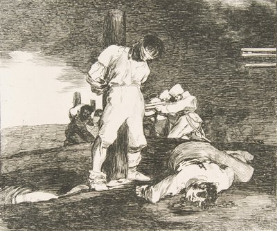 Platte 15 aus Die Schrecken des Krieges: Und es gibt keine Hilfe von Francisco de Goya