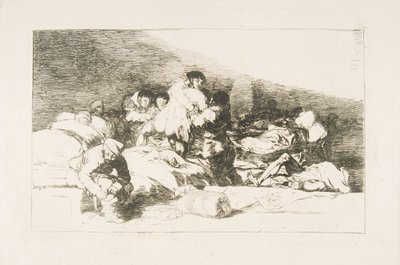 Blatt 25 aus Die Schrecken des Krieges: Diese auch, 1810 von Francisco de Goya