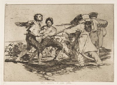 Tafel 2 aus Die Schrecken des Krieges Los Desastres de la Guerra: Rechts, 1810 veröffentlicht 1863 von Francisco de Goya