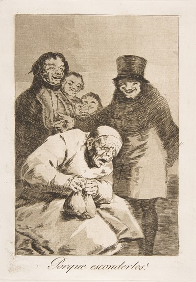 Platte 30 aus Los Caprichos: Warum sie verstecken Porque esconderlos, 1799 von Francisco de Goya
