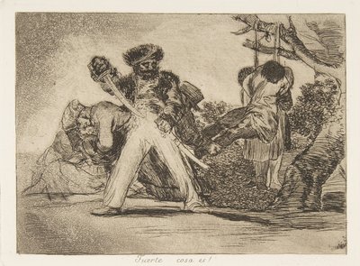 Blatt 31 aus Die Schrecken des Krieges: Das..., 1810 veröffentlicht 1863 von Francisco de Goya