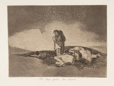 Tafel 60 aus Die Schrecken des Krieges: Th..., 1811-12 veröffentlicht 1863 von Francisco de Goya