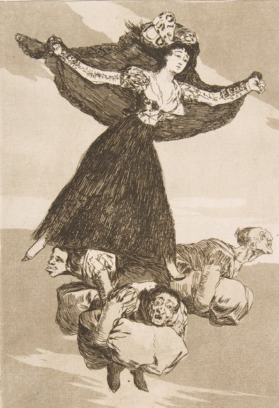 Tafel 61 aus Los Caprichos: Sie sind geflogen Volaverunt, 1799 von Francisco de Goya