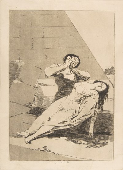 Tafel 9 aus Los Caprichos: Tantalus Tantalo., 1799 von Francisco de Goya