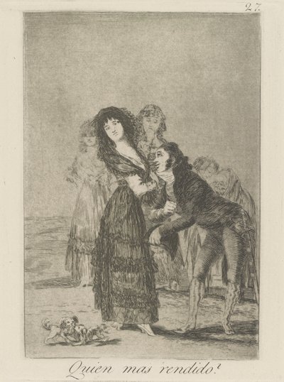 Wer ist mehr überwältigt? von Francisco de Goya