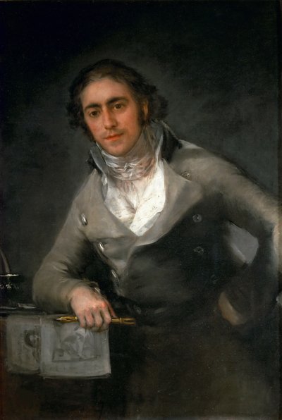 Porträt eines Mannes Evaristo Pérez de Castro, ca. 1806 von Francisco Goya de