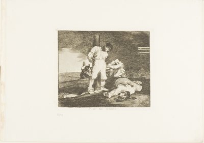 Und es gibt keine Hilfe dafür, Platte 15 aus Die Schrecken des Krieges von Francisco Jose de Goya y Lucientes