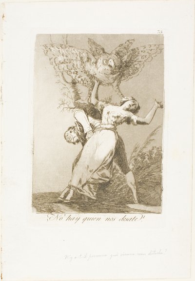 Kann uns niemand losbinden?, Platte 75 aus Los Caprichos von Francisco Jose de Goya y Lucientes