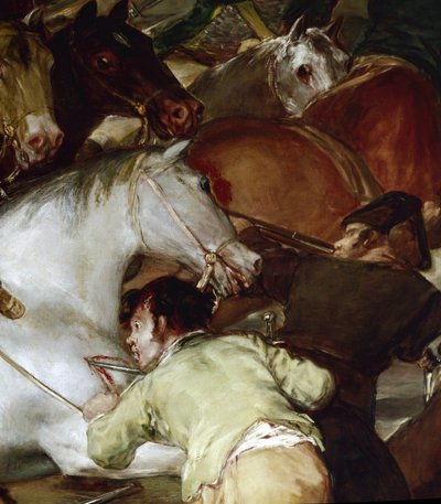 Der 2. Mai oder Der Angriff der Mamelucken (Detail) von Francisco de Goya