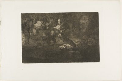 Gott erschafft sie und sie schließen sich zusammen, Platte 18 aus Los Proverbios von Francisco Jose de Goya y Lucientes