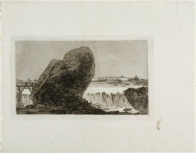 Landschaft mit Wasserfall von Francisco Jose de Goya y Lucientes