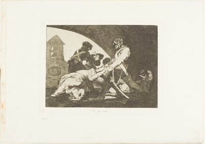 Auch diese nicht, Platte elf aus Die Schrecken des Krieges von Francisco Jose de Goya y Lucientes