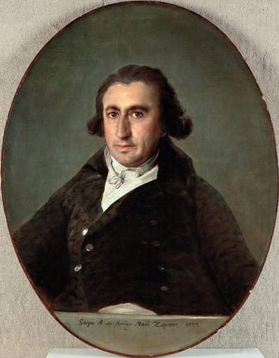 Porträt von Martin Zapater y Claveria von Francisco Jose de Goya y Lucientes