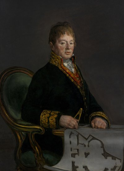 Porträt von Don Juan Antonio Cuervo, 1819 von Francisco de Goya