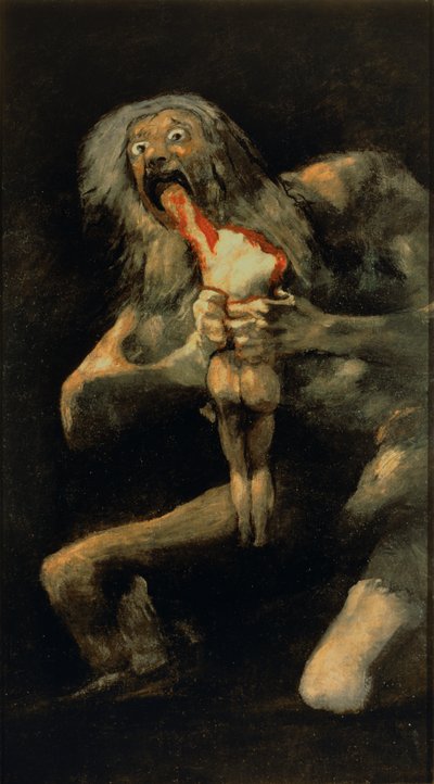 Saturn verschlingt einen seiner Söhne von Francisco de Goya