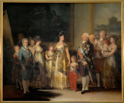 Spanischer König Karl IV. und seine Familie, Königin Louisa und ihre Kinder von Francisco Jose de Goya y Lucientes
